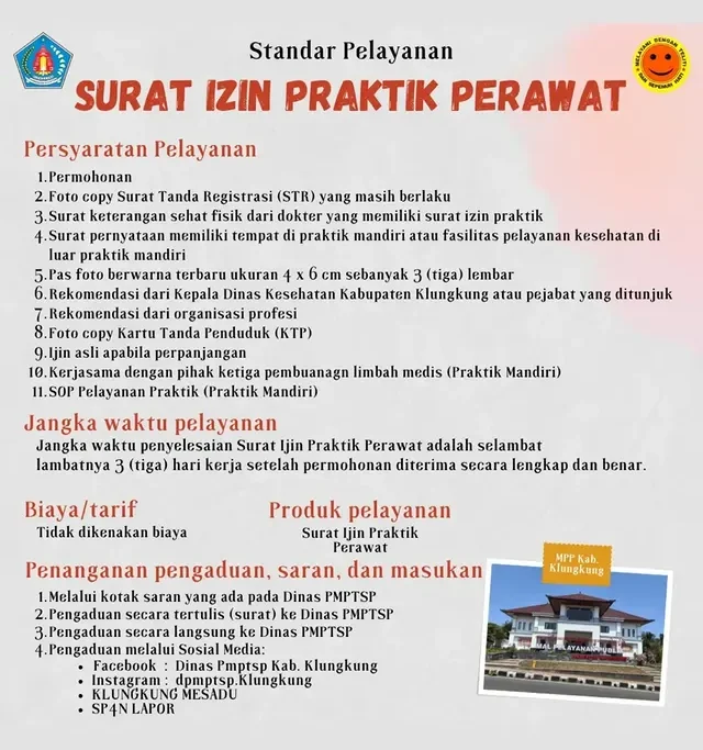 Standar Pelayanan Surat Praktek Perawat