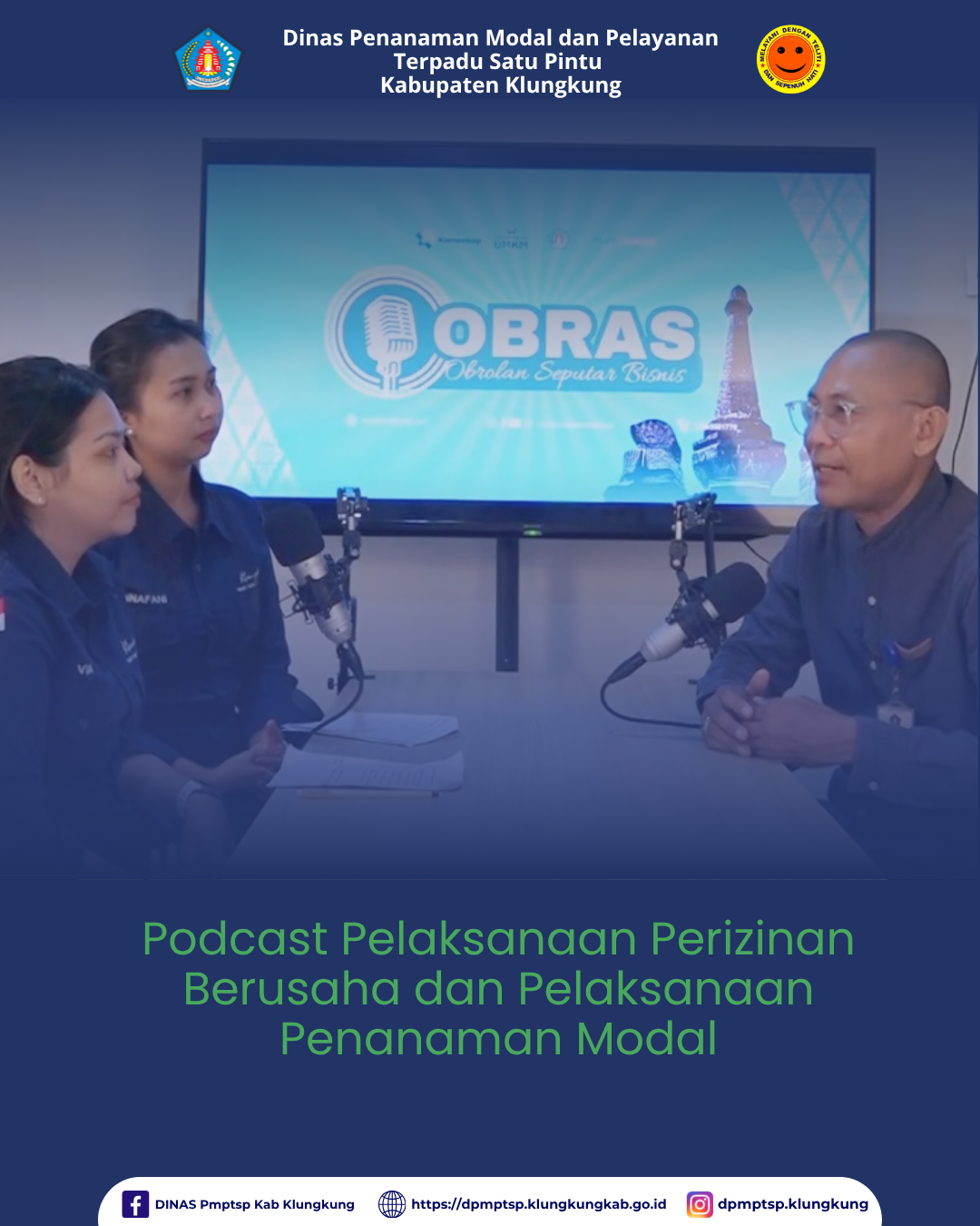 Judulnya : Podcast Pelaksanaan Perizinan Berusaha dan Pelaksanaan Penanaman Modal