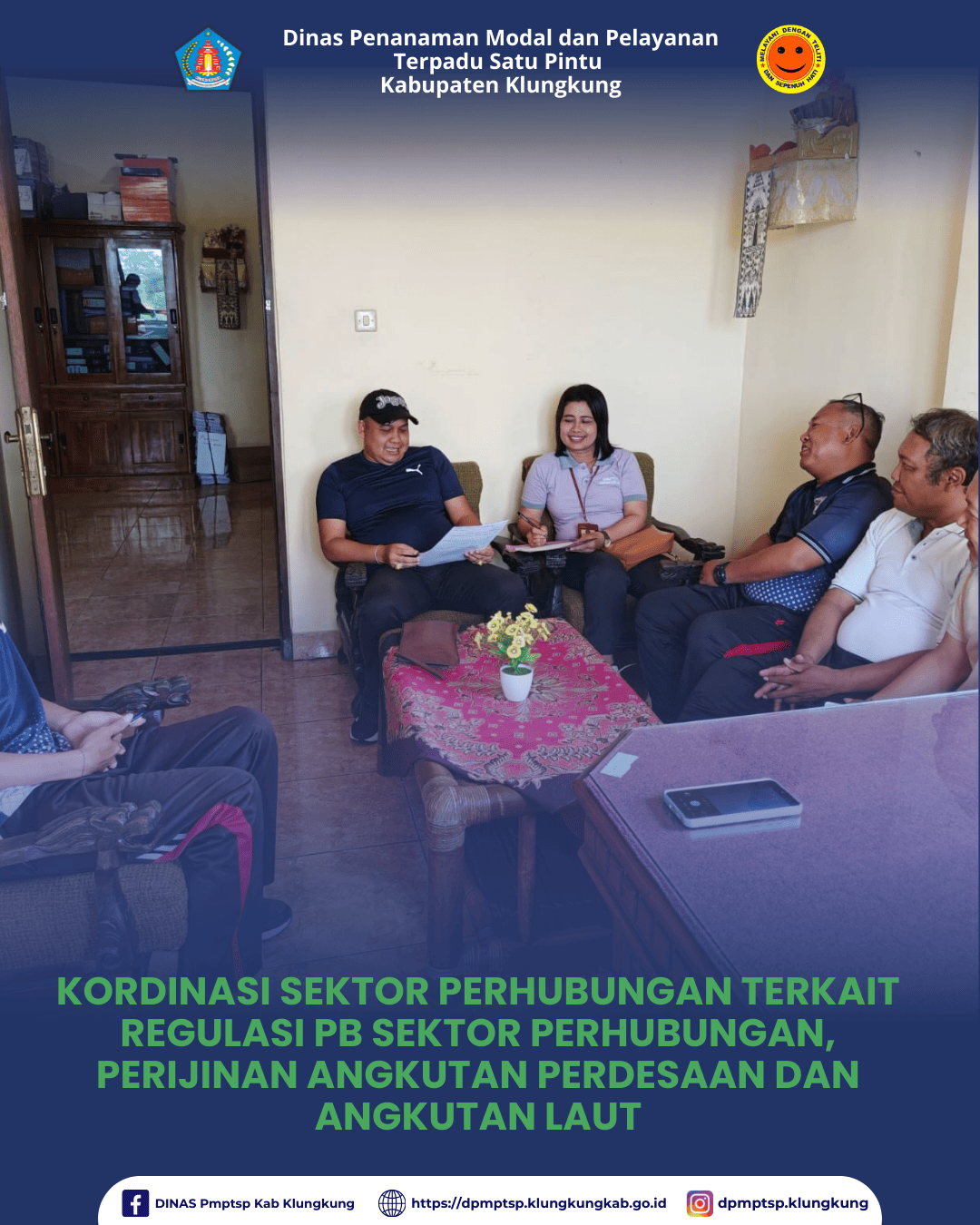 KORDINASI SEKTOR PERHUBUNGAN TERKAIT REGULASI PB SEKTOR PERHUBUNGAN, PERIJINAN ANGKUTAN PERDESAAN DAN ANGKUTAN LAUT