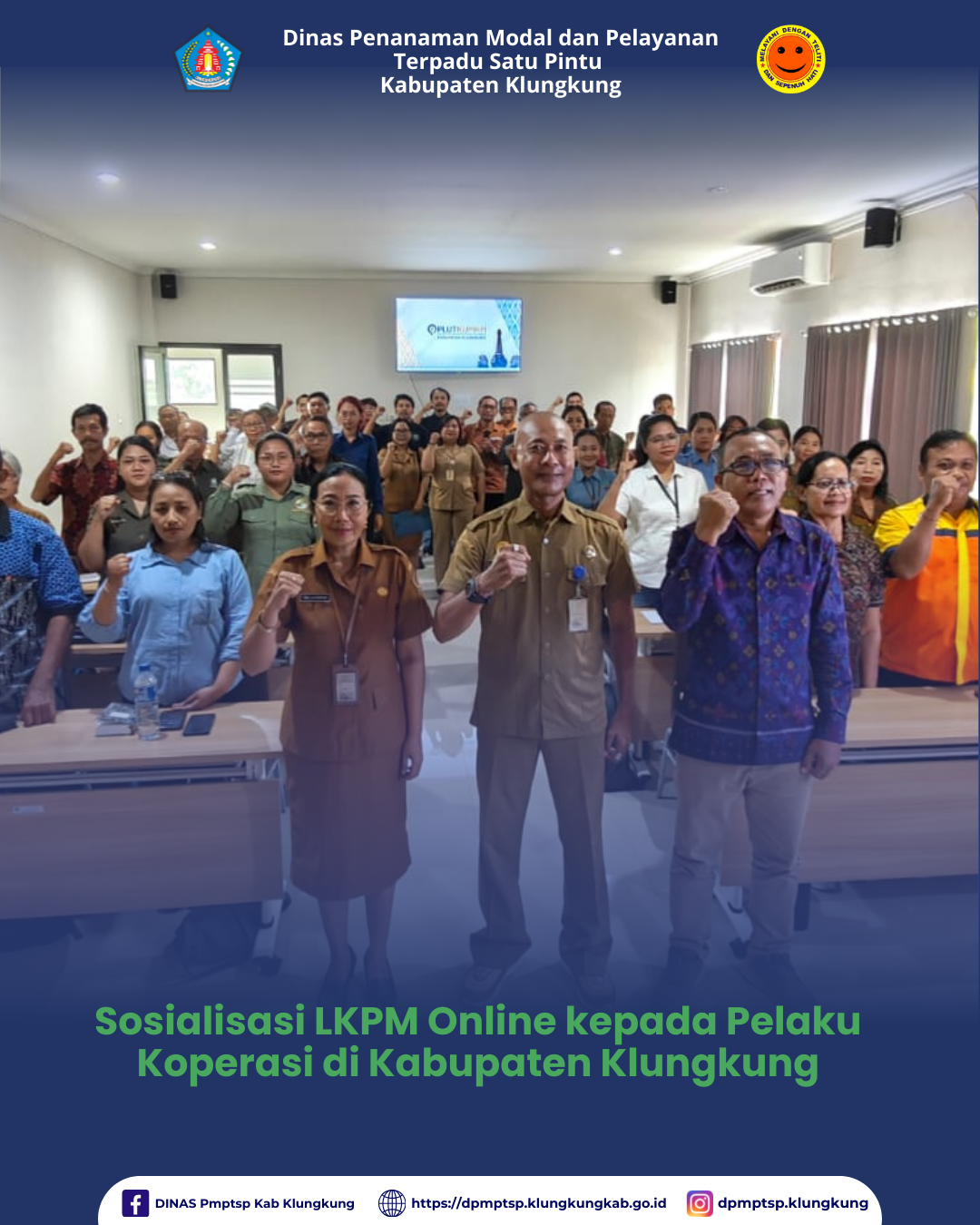 DPMPTSP Kabupaten Klungkung Memberikan Sosialisasi LKPM Online kepada Pelaku Koperasi di Kabupaten Klungkung