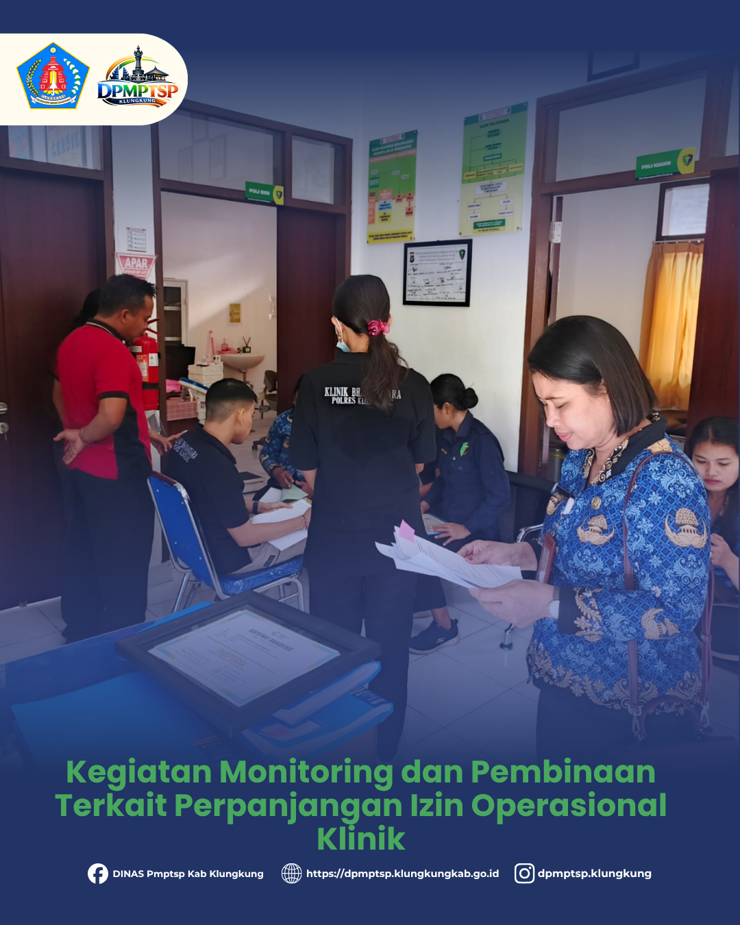 Kegiatan Monitoring dan Pembinaan Terkait Perpanjangan Izin Operasional Klinik
