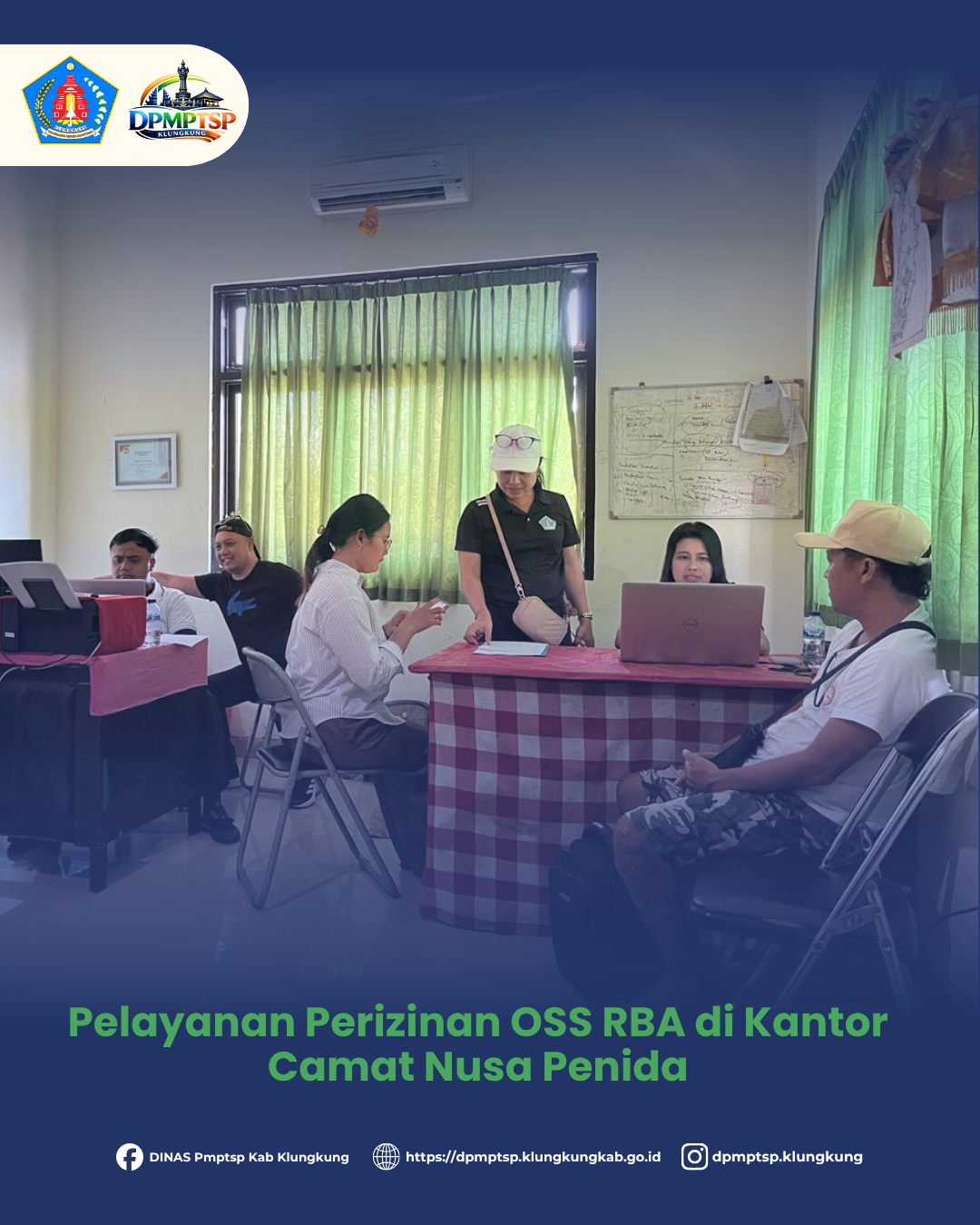 Pelayanan Perizinan OSS RBA di Kantor Camat Nusa Penida
